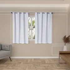 Cortina Blackout Pvc Com Renda 2,00 X 1,40 Branco Foto mini  3