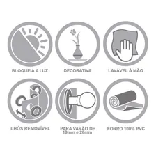 Cortina Blackout Pvc Com Renda 2,00 X 1,40 Branco Foto mini 4
