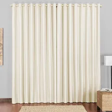 Cortina Blackout Trilho Comum Corta Luz 4,0x2,80m Bege Foto mini 1