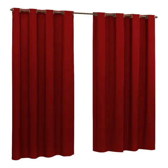 Cortina Blecaute Cortina Grande Pvc Cortina 5,60x2,80m Cor Vermelho Foto 1