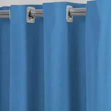 Cortina Blecaute Pvc 260x180 Blackout Corta Luz Quarto Sala Cor Azul Foto mini 2