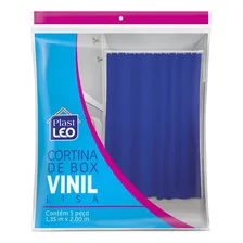 Cortina Box Banheiro Vinil Lisa C/ Ganchos Cor Cinza Foto mini 4