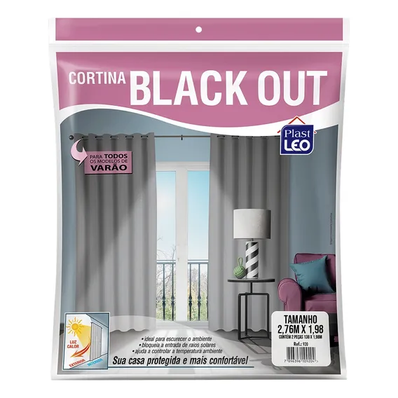 Cortina Corta Luz Blackout Blecaute 2,76 X 1,98 Foto 1