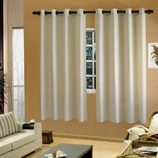 Cortina Corta Luz Vida Pratika Blackout Ilh贸s 280x280 Bege Foto mini 1