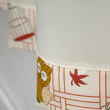 Cortina Cozinha Bando Estampado 2,60x1,20 Tamanho Especial Cor Coruja Mãe Foto mini  2