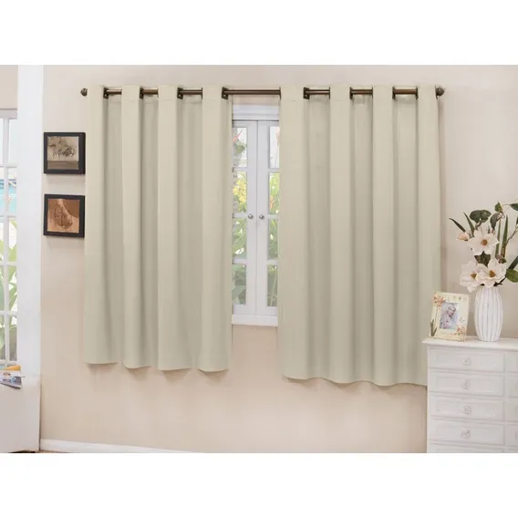 Cortina Cozinha Blackout Tecido 2,80x1,60 Sala Quarto Full Cor Areia Foto 1