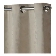 Cortina De Janela Cortina 2,80x1,80m Cortina Jacquard Cor Bege Foto mini 2