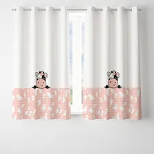 Cortina Decorativa Tema Vaquinha 2,60x1,50 Foto mini 1