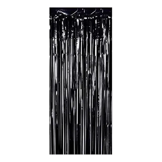 Cortina Halloween Preto 1m X 2m Foto 1