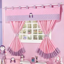 Cortina Infantil Menina Chiquitita Rosa Foto  mini 1