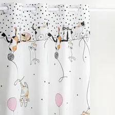 Cortina Infantil Santista Basic 2,00m X 1,80m Pompom Foto mini  2