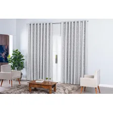 Cortina Jacquard Casa Das Cortinas Cor branco Tamanho 6 m x 2.50 m Foto mini  2