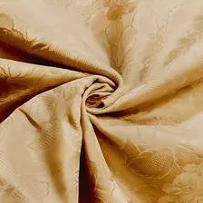 Cortina Jacquard Para Sala/quarto 400x250| Admirare Cor Gold Foto mini 3