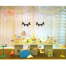 Cortina Led 300 Leds 3m X 2m Decoração Festas Casamentos Luzes Branca Fria 110v Foto mini 2