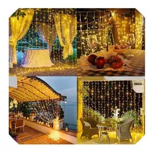 Cortina Led 300 Leds 3m X 2m Decoração Festas Casamentos Luzes Branca Quente 220v Foto mini 1