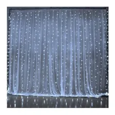 Cortina Led Branco Frio Fixo/ Fio Branco 4m*3m 900leds 110v Foto mini 4