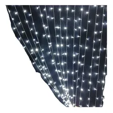 Cortina Led Branco Frio Fixo/ Fio Branco 4m*3m 900leds 110v Foto mini 1
