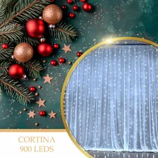 Cortina Led Luz 900l Branco Frio Fixa 4x3 Decorativa 110v Foto mini 4