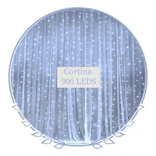 Cortina Led Luz 900l Branco Frio Fixa 4x3 Decorativa 110v Foto mini 3
