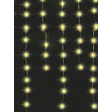 Cortina Luminosa Led Quente 3000k Enfeite Decoração 100leds 127 Foto mini  2