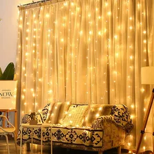 Cortina Luzes 900 Leds Casamento 4mx3m Branco Quente-frio Cor Das Luzes Branco Quente Azy Comercial Foto  mini 1
