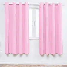 Cortina Microfibra Rosa 2 Metros Quarto Infantil Menina Foto  mini 1