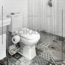 Cortina Para Box De Banheiro Pvc Transparente 2,50x1,40 M Foto mini  3