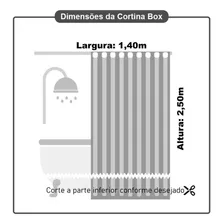 Cortina Para Box De Banheiro Pvc Transparente 2,50x1,40 M Foto mini 4