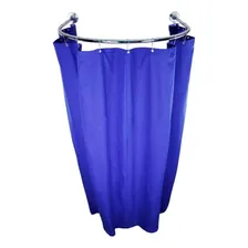 Cortina Para Provador Arco Com Ganchos Altura Sob Medida Cor Azul Foto  mini 1