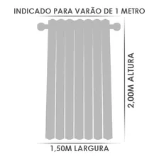 Cortina Para Provador De Roupas 100% Privacidade 1,50x2,00 Cor Cinza Foto mini  3