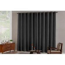 Cortina Para Quarto Casal Cetim Amassadinho 3,00x2,50m Cor Cortina Sala Preto Foto mini  3