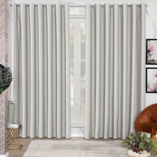 Cortina Para Sala Grande Tecido Blackout 2,80x2,30 Cores Cor Cortina Palha Foto mini 1