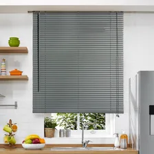 Cortina Persiana Blackout Blecaute Pvc Quarto Sala 100x130 Cor Cinza Foto mini 4