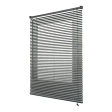 Cortina Persiana Blackout Blecaute Pvc Quarto Sala 100x130 Cor Cinza Foto  mini 1
