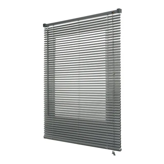 Cortina Persiana Blackout Blecaute Pvc Quarto Sala 100x130 Cor Cinza Foto 1