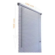 Cortina Persiana Horiz Pvc 25 Mm 120 X 160 M Cinza Primafer Foto mini  2