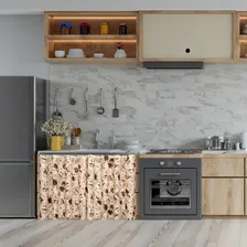 Cortina Pia Cozinha 300 X 80 Cm Alt. Com Ilh贸s - Cappuccino Foto mini 2