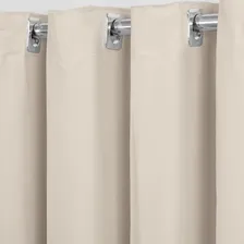 Cortina Quarto Blackout Blecaute Pvc Com Voil 280 X 230 Cor Palha Foto mini 2