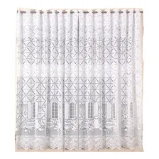 Cortina Renda Copa Cozinha Van Dyk Branco 2,20m X 1,50m Varã Foto mini 1
