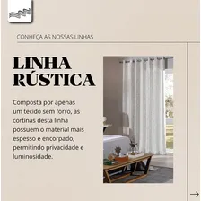 Cortina Rústica Pantex 2,60x2,30m Branco - Bella Janela Foto mini 4