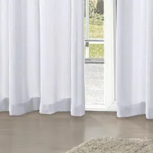 Cortina Rústica Pantex 2,60x2,30m Branco - Bella Janela Foto mini  3