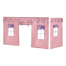 Cortina Tenda Castelo Para Cama Divertida E Cama Alta Prime Cor Rosa Foto  mini 1