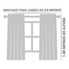 Cortina Voil 2,80x1,40 Forro Microfibra Cozinha Sala Quarto Cor Xadrez Pérola Foto mini 4