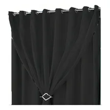 Cortinas Blackout 5,00x2,30 Corta Luz Blackout Cinza Cor Preto Foto mini 1