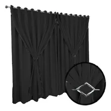 Cortinas Blackout 7x2,30 Corta Luz Blackout Preto Foto mini  2