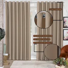 Cortinas Sala Blackout Blecaute Em Tecido 5,00x2,70 5metros Cor Cortina Avela Foto mini 4