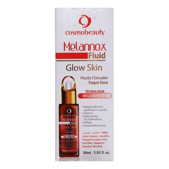 Cosmobeauty Melannox Fluid Glow Skin Clareador 30ml Foto 1