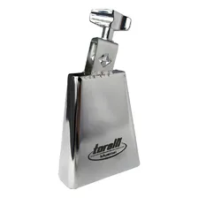 Cowbell Cromado 4'' To054 + Tamborim Com Clamp Tt409 Torelli Foto mini 3