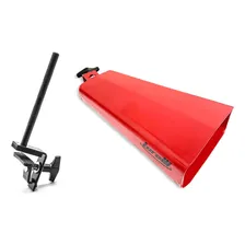 Cowbell Vermelho Mambo 8,5'' Com Clamp De Bumbo Torelli Foto  mini 1