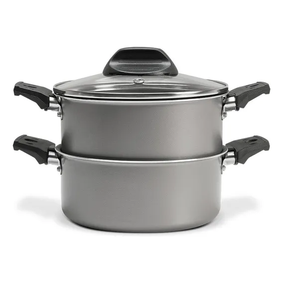 Cozi Vapore AlumÃnio Antiaderente Prata Brinox 7100/150 Foto 1